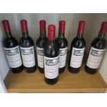Seven 75cl bottles of Chateau Fombrauge Saint Emilion Grand Cru 1982 - one mid shoulder