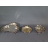 A silver trefoil dish Sheffield 1896/97 maker HA,