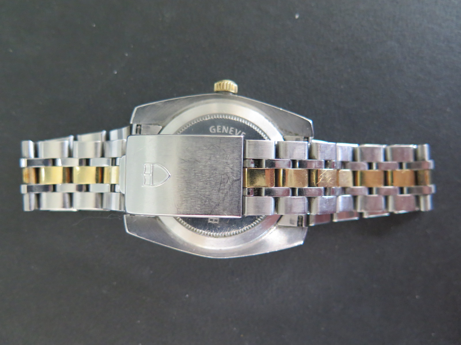 Rolex Tudor - A gents Geneva stainless steel and 18ct gold automatic wristwatch with gold colour - Image 4 of 4