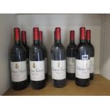 Nine 75cl bottles of Chateau Giscours Margaux Grand Cru Classe 1994 - all top of shoulder