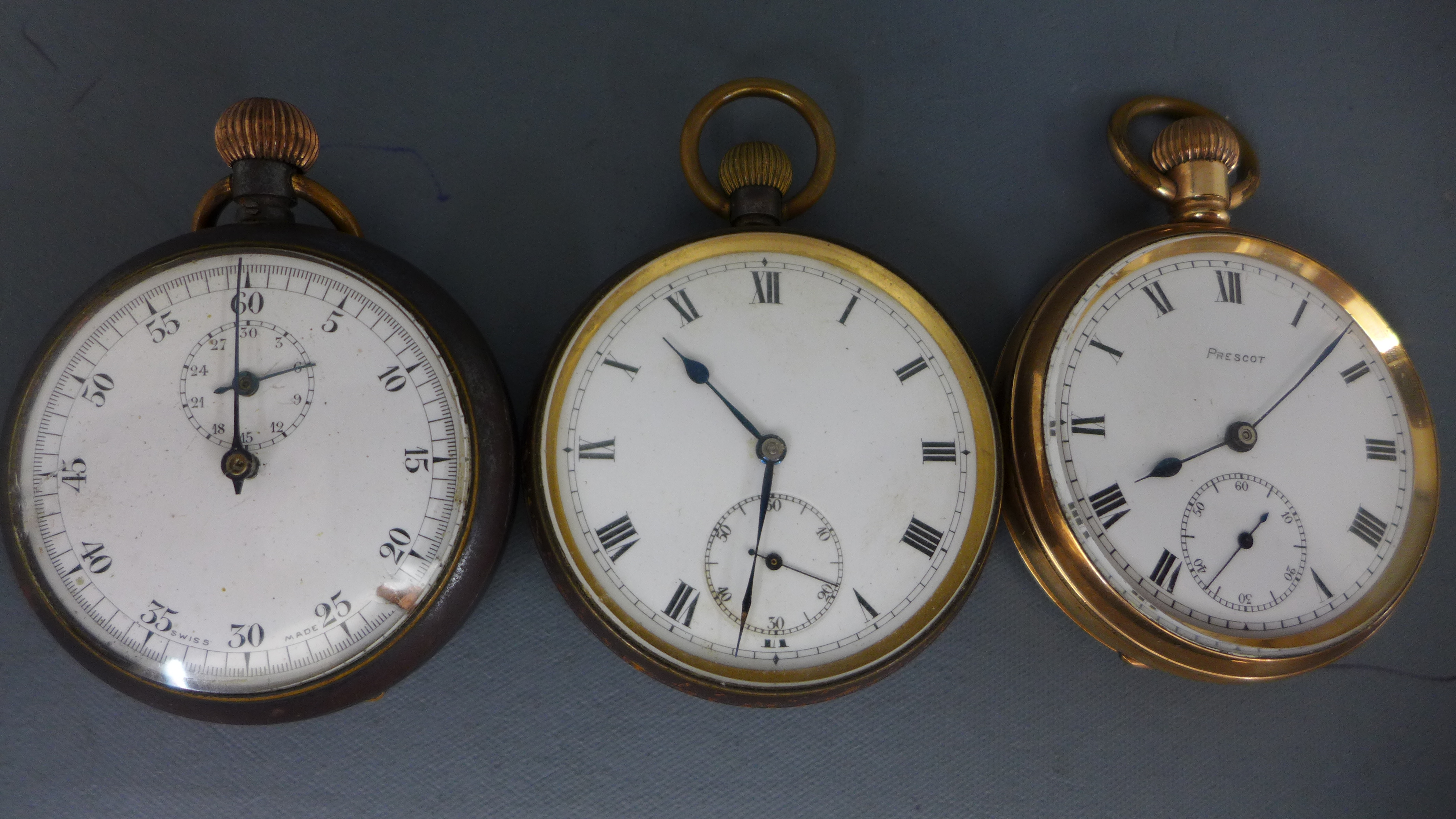 A gold plated open faced pocket watch by Lancashire Watch Company, - Image 2 of 2