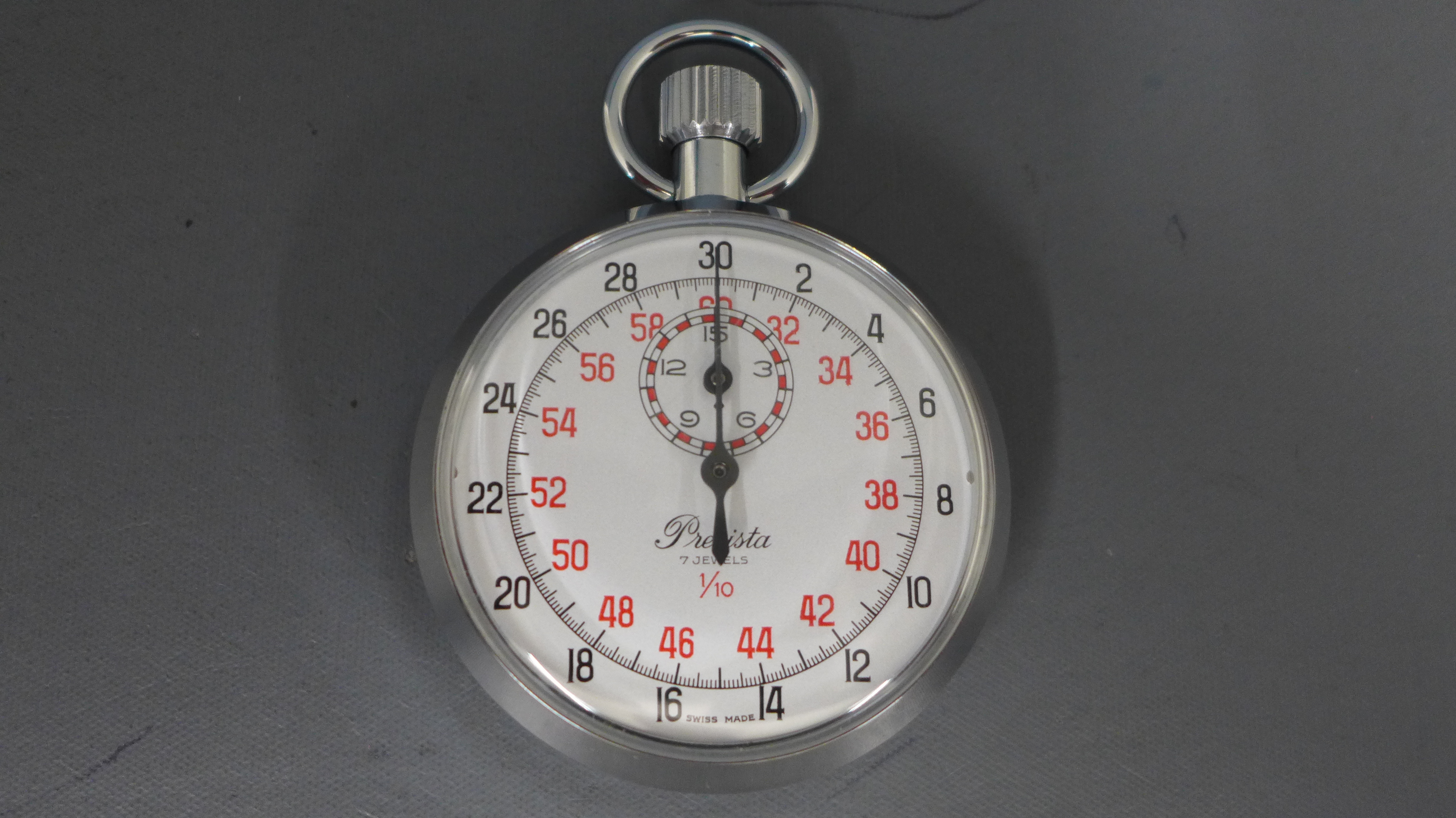 A circa 1980's British Military stopwatch by Precista marked to back 6645-99-910-1002 6064/88,