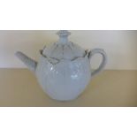 A 19th century Wedgewood cabbage leaf teapot - Height 17cm - damages to rim and spout Provenance: