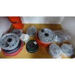 Eight Fly Fishing spare spools - various sizes