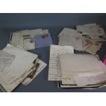 A collection of correspondence and documents from early 19th century a later to include eight