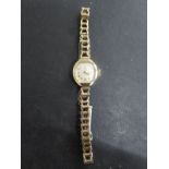 A 9ct gold Tudor Royal Rolex ladies manual wind wristwatch hallmarked Birmingham 1984 - not working