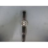 A Hamilton automatic Gentleman's wristwatch, circular black dial with Arabic numerals,