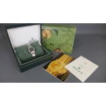 A Ladies Rolex Oyster Perpetual Automatic wristwatch in stainless steel case with stainless steel