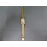A Baume and Mercier 18ct yellow gold cased ladies watch,