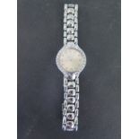 Beluga Ebel stainless steel Ladies quartz bracelet watch with diamond set bezel and dial - with