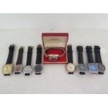 Nine wristwatches including a Gents Seiko 5 Automatic wristwatch,