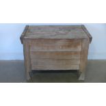 A Swedish 18th/19th marriage chest - Width 86cm x Depth 62cm