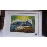 John Minton - Corsica Beach - Lithograph 1948 - framed size 33.5cm x 25cm, image size 22.5cm x 15.