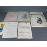 An album containing forty five watercolours of Chinese characters,