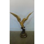 A bronze and gilt Eagle - Height 86cm x Width 71cm