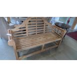 A new teak lutyens bench