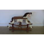 An early 20th century child's rocking horse