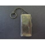 A silver cased compact Chester 1924-25 - approx weight 2 troy oz - in good but tarnished condition