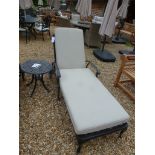 A Bramblecrest Portofino lounger with cushion