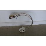 A large Art Deco style half moon shape desk lamp - unwired