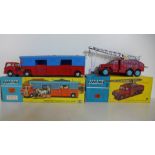 A boxed Corgi Toys circus horse transporter 1130 missing horses - some play wear - and a boxed