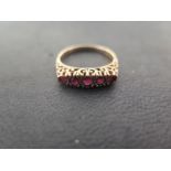 A 9ct gold dress ring size M - approx weight 2 grams - good condition