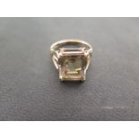 A 9ct gold dress ring size N - approx weight 2 grams - good condition