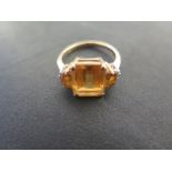 A 9ct gold dress ring size N - approx weight 3.