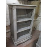 A solid mango wood small bookcase - Height 90cm x Width 50cm x Depth 30cm