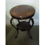 A round Edwardian style occasional table - Height 78cm x Diameter 60cm