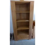 A new walnut bookcase - Width 92cm x Depth 43cm x Height 190cm