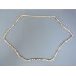 A 9ct yellow gold rope twist design necklace - approx weight 8.