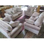 A Camden Hi Sell four piece suite to include 2 two seater sofas - Height 98cm x 1885cm x 96cm deep