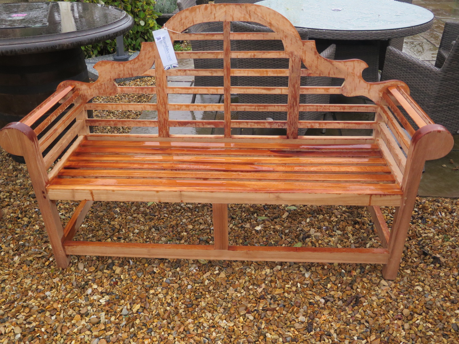 A Bramblecrest lutyens bench