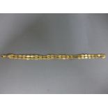 A 9ct yellow gold bracelet - Weight approx. 6.