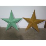 Two decorative metal stars - Width 120cm