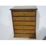 A six drawer jewellery chest - 34cm x 26cm