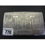 A Persian silver cigarette case - Weight approx. 6 troy oz.