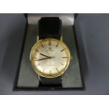 An Omega Seamaster gentleman's wristwatch in gold plated case,