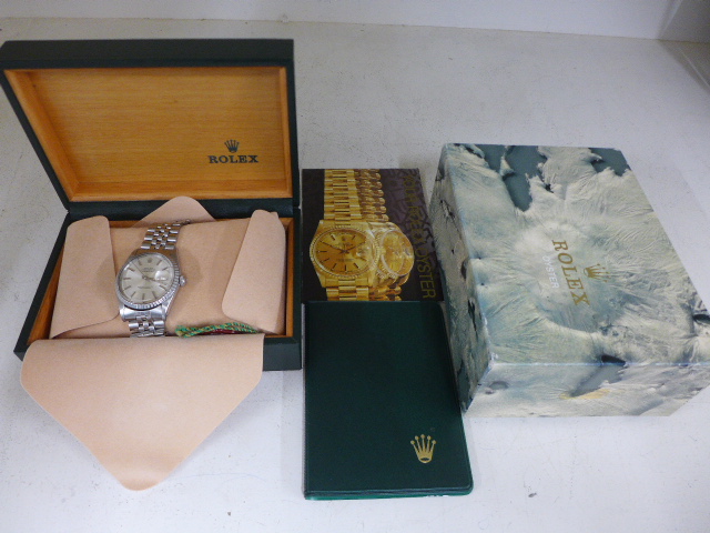 Gents Steel Rolex Oyster Perpetual Chronometer model 1603, the 3, 7XX,