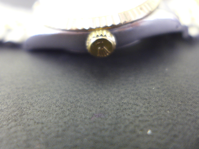 A Rolex Tudor Oyster Prince day/date wristwatch with gold Bezel and Crown, - Image 6 of 7