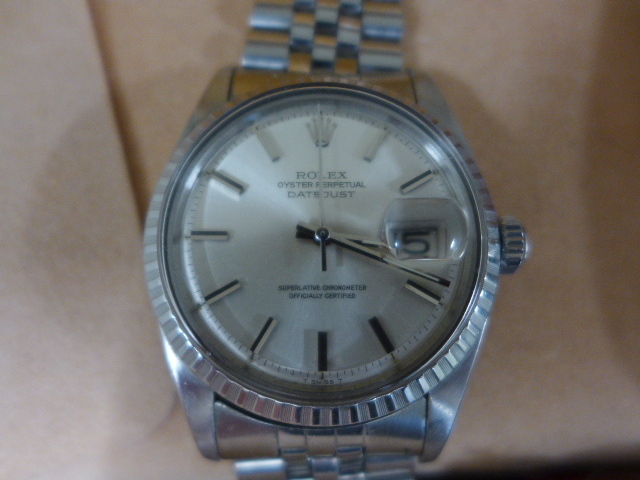 Gents Steel Rolex Oyster Perpetual Chronometer model 1603, the 3, 7XX, - Image 2 of 4