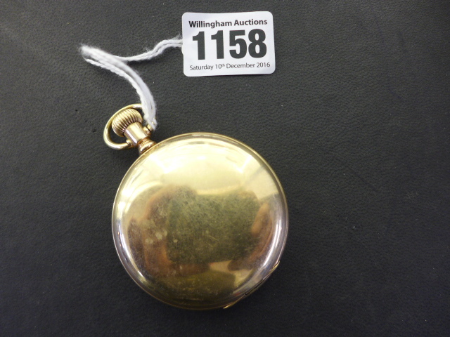 A Waltham gold plated full Hunter pocket watch,