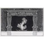 Giovanni Battista Piranesi (Italian 1720-1778) Fireplace design Etching 25 x 38cm; 10 x 15in ++Split