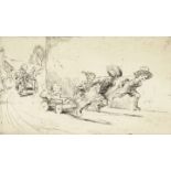 ‡ Eileen Alice Soper R.M.S. (1905-1990) The go-cart race Signed Etching, edition 322, mounted,