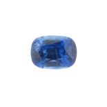 An unmounted sapphire