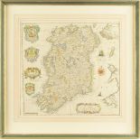 Richard Blome (1635-1705). 'A MAPP of the Kingdome of IRLAND by Ric Blome by his Matys Com', a