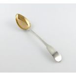 A 19th century Russian silver Fiddle pattern basting spoon, by F. Korning, assay master M.