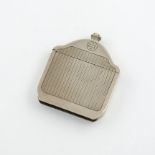 A novelty silver vesta case, modelled as a Dietrich radiator, with import marks for London 1913,