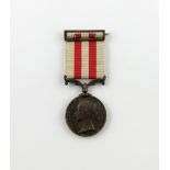 Indian Mutiny medal, 1857-59, no clasp (Surgn I. C. Cameron, M.D. 37th Regt), ribbon with buckle